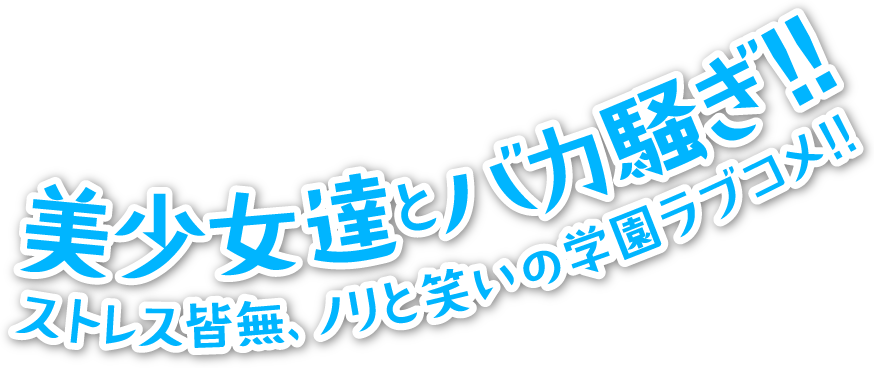 美少女達とバカ騒ぎ!!ストレス皆無、ノリと笑いの学園ラブコメ!!